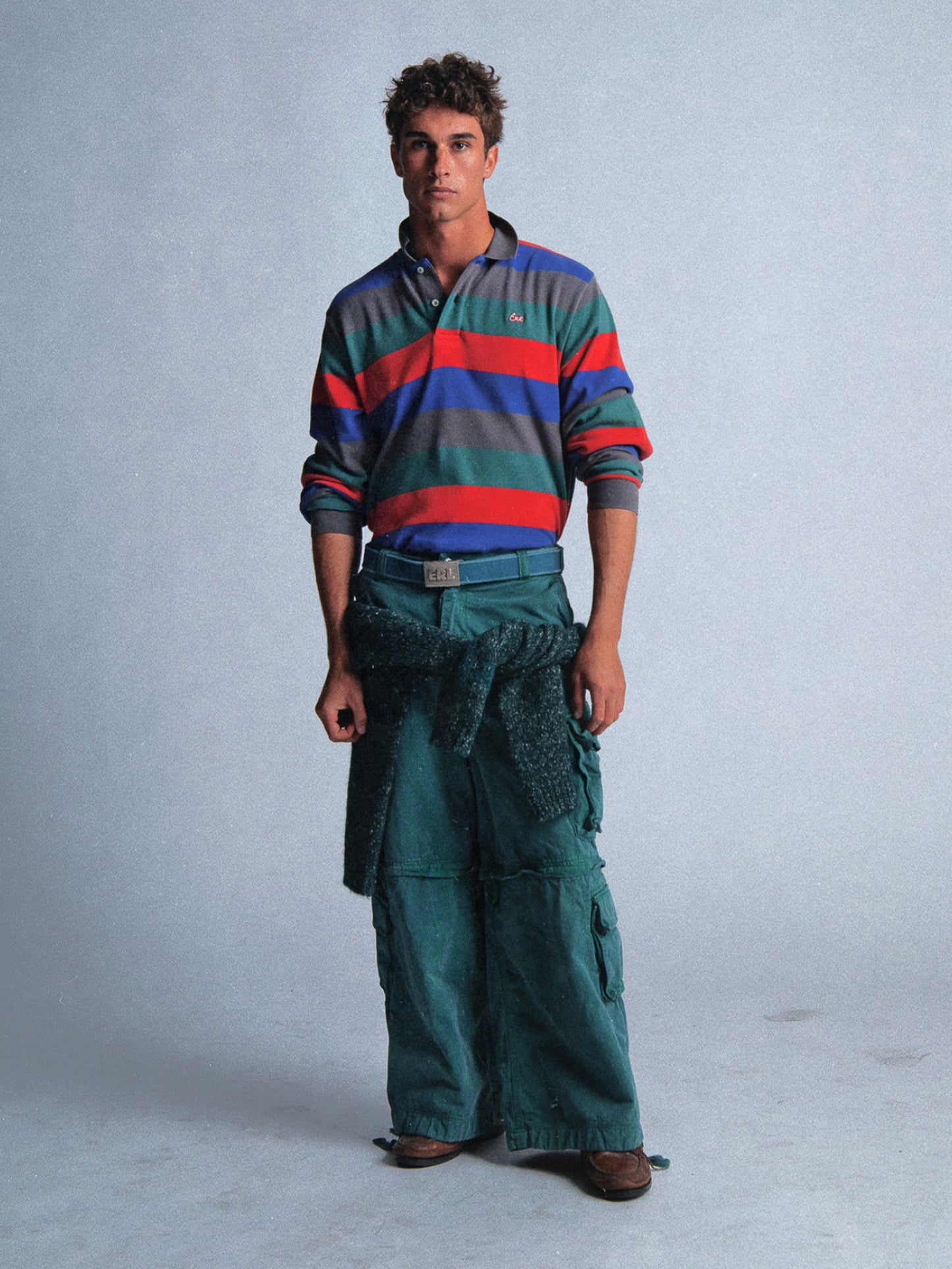 【ERL - イーアールエル】ZIP-OFF CARGO PANTS WOVEN GREEN / GREEN(パンツ&ショーツ/グリーン)