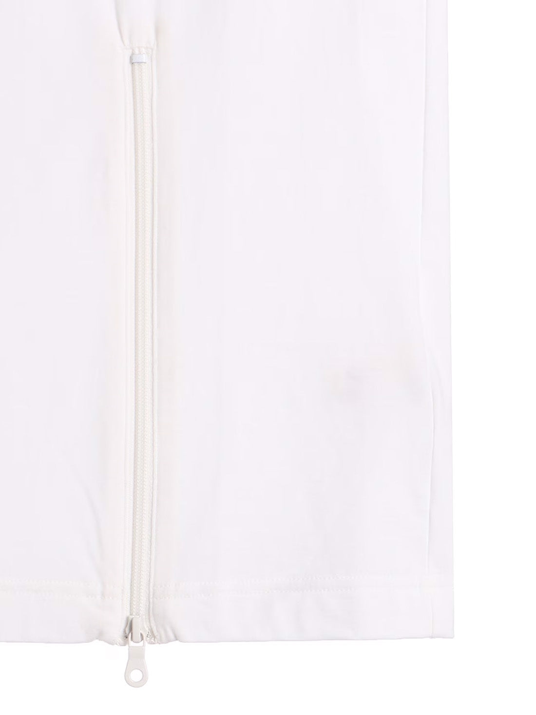 【Ground Y - グラウンドワイ】COTTON JERSEY LEFT ZIPPER SLIT T-SHIRT /WHITE(Tシャツ/ホワイト)