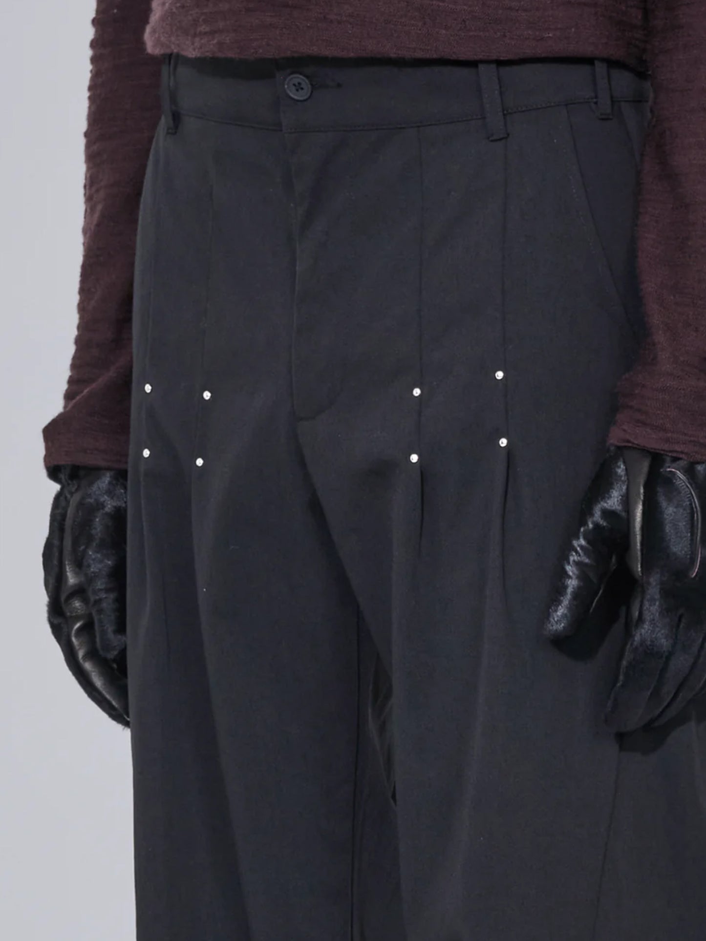【_J. L - A. L_ - ジェイラル】Draag Trousers / Shungite Black (トラウザーズ/シュグナイト)