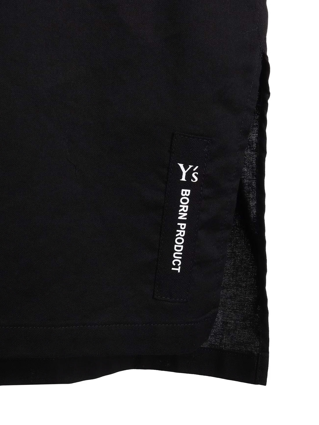 【Y's - ワイズ】Y's BORN PRODUCT THIN COTTON TWILL HOODIE PULL OVER / BLACK (パーカー/ブラック)
