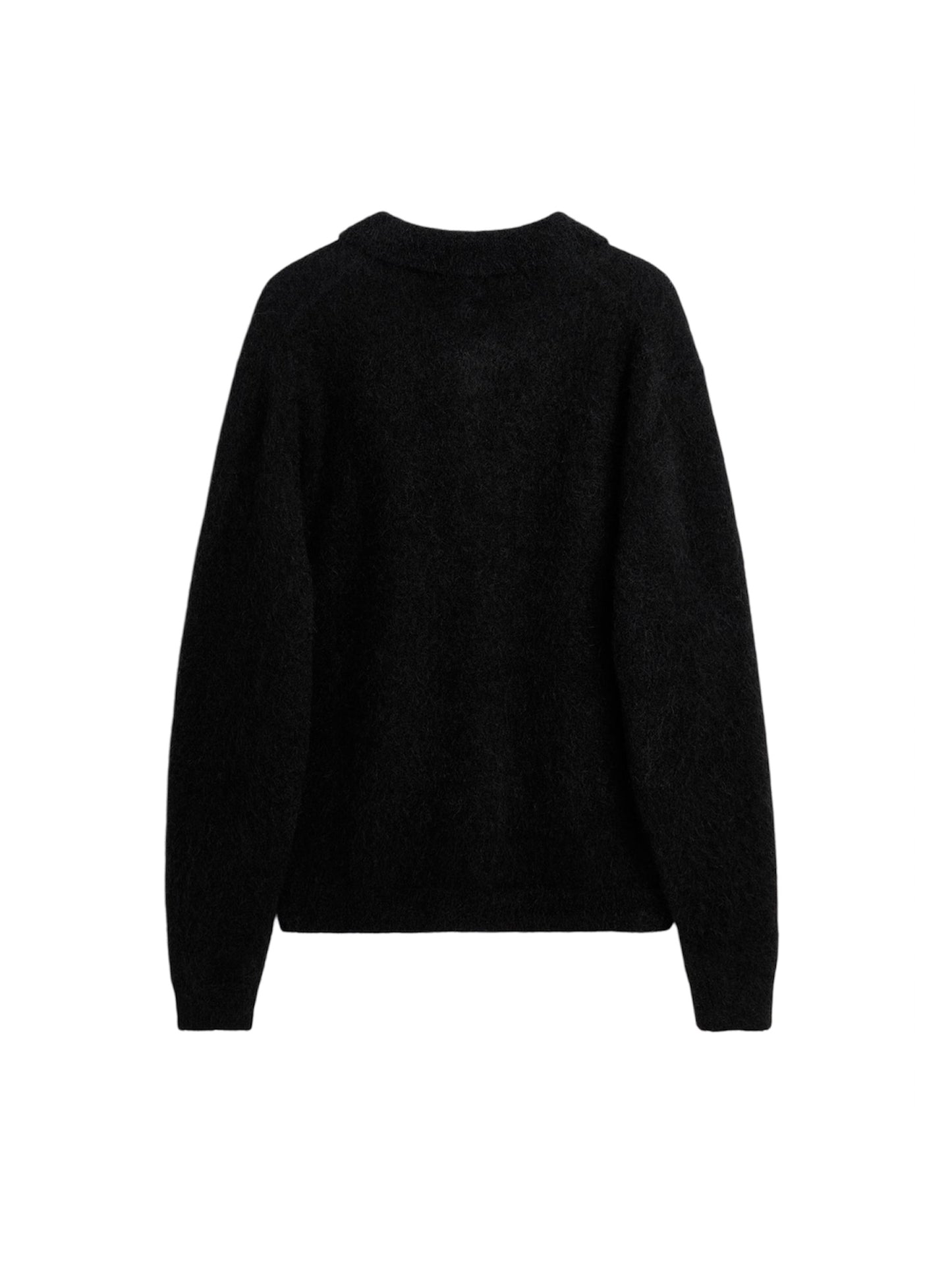 【SUN FLOWER - サンフラワー】Mohair Polo / BLACK (ポロセーター/ブラック)