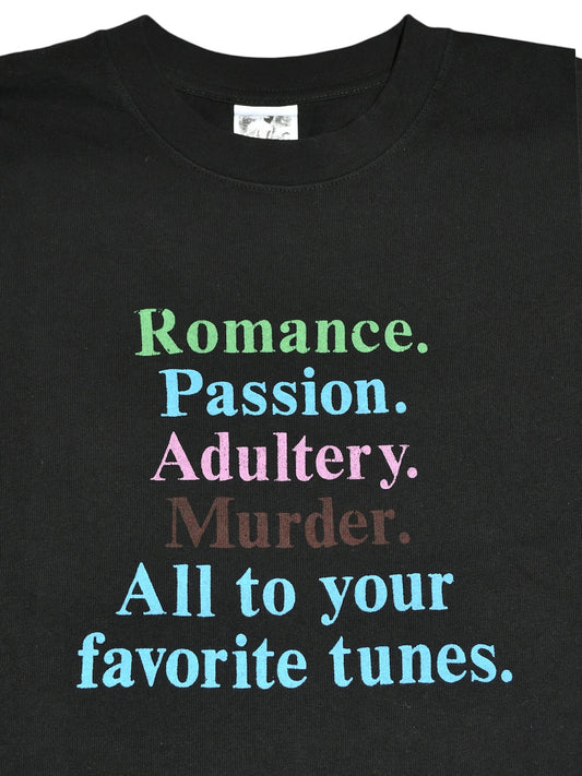 【BASKETCASE - バスケットケース】ROMANCE T- SHIRT / BLACK (Tシャツ/ブラック)