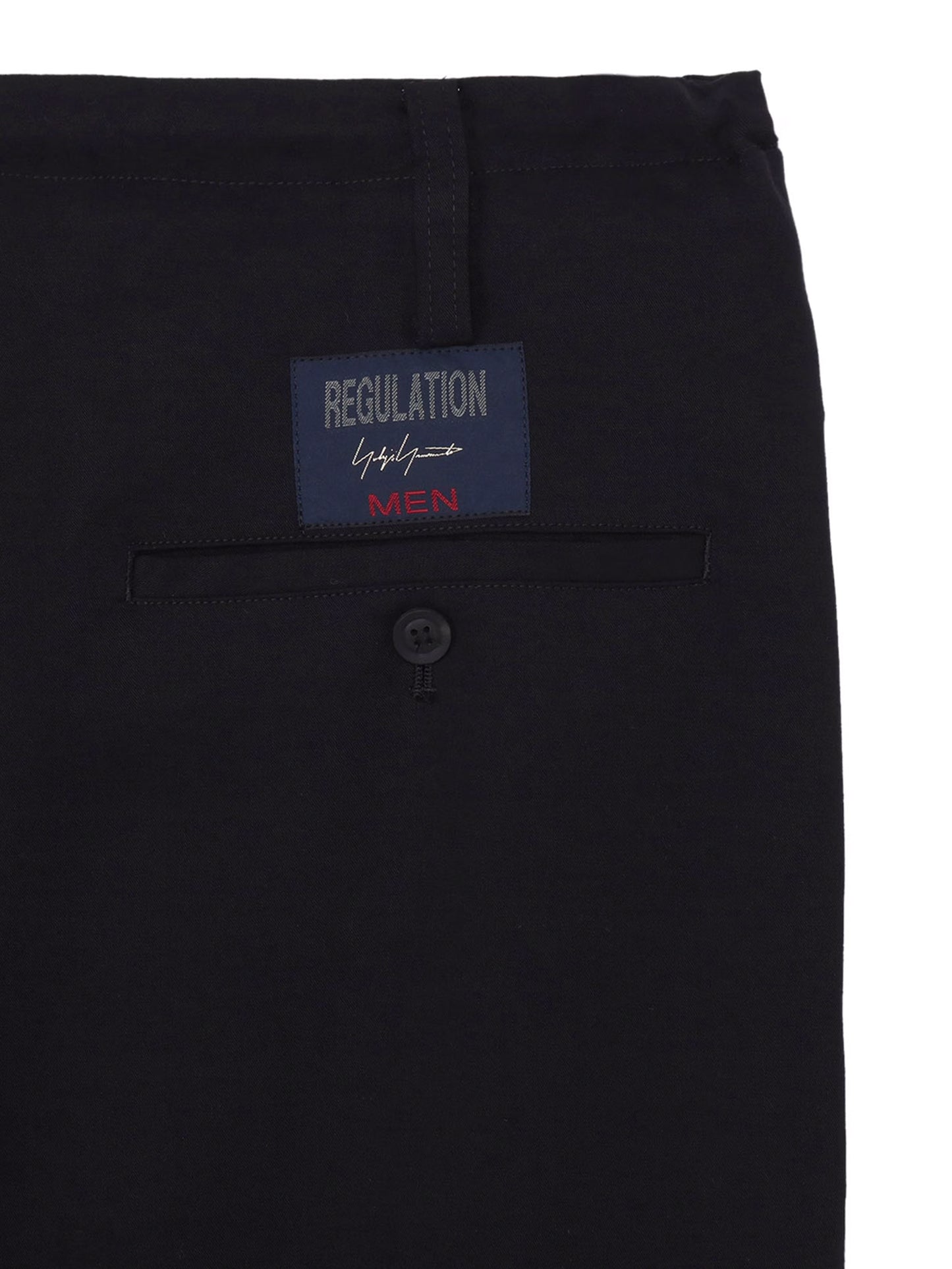 【Yohji Yamamoto POUR HOMME - ヨウジヤマモト プールオム】REGULATION CELLULOSE GABARDINE CLASSIC DRAWSTRING PANTS(パンツ/ブラック)