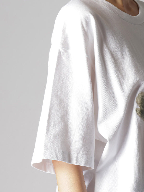 【Y's.... - ワイズビー】PRINT T-SHIRT B / WHITE(Tシャツ/ホワイト)
