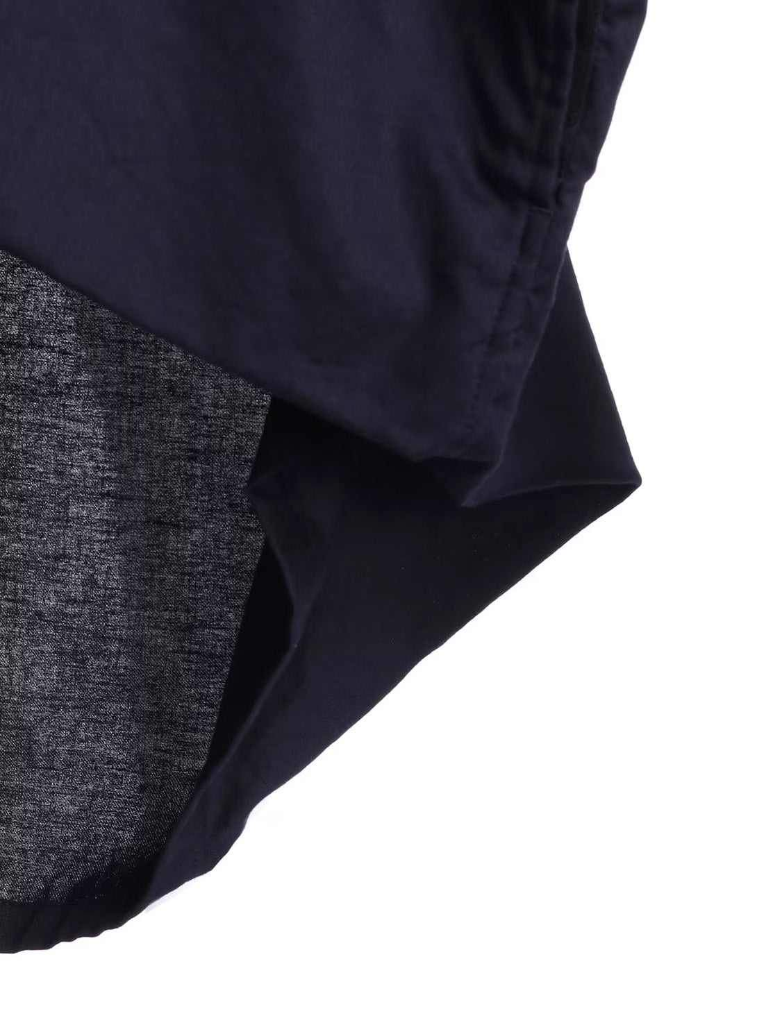 【Y's - ワイズ】Y's BORN PRODUT THIN COTTON TWILL DOUBLE FRONT OVERSIZED SHIRT / NAVY (シャツ/ネイビー)