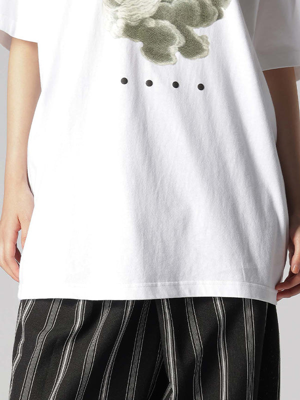 【Y's.... - ワイズビー】PRINT T-SHIRT B / WHITE(Tシャツ/ホワイト)