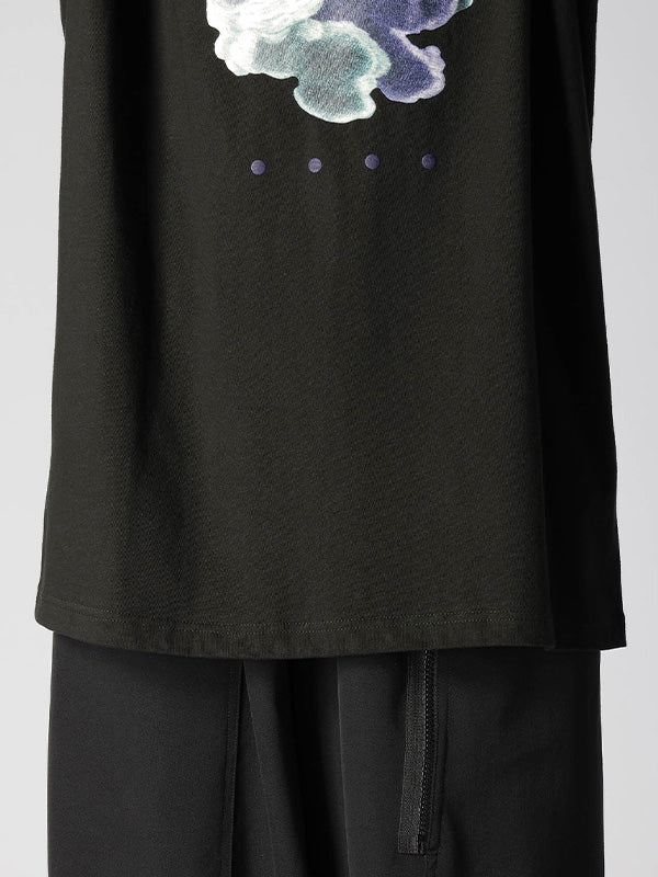 【Y's.... - ワイズビー】PRINT T-SHIRT B / BLACK(Tシャツ/ブラック)