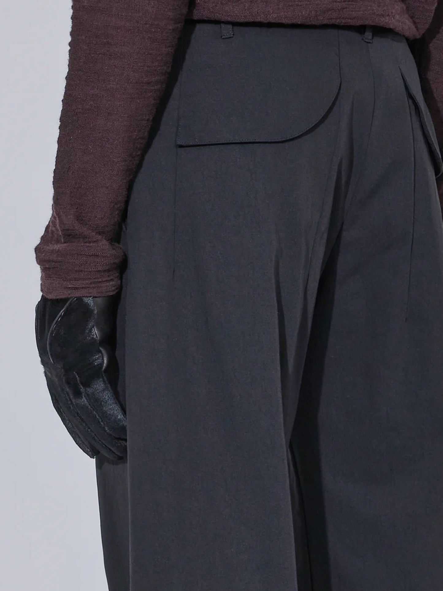 【_J. L - A. L_ - ジェイラル】Draag Trousers / Shungite Black (トラウザーズ/シュグナイト)