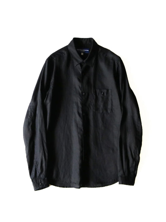 【White Mountaineering - ホワイトマウンテニアリング】LINEN SHIRT / BLACK(シャツ/ブラック)