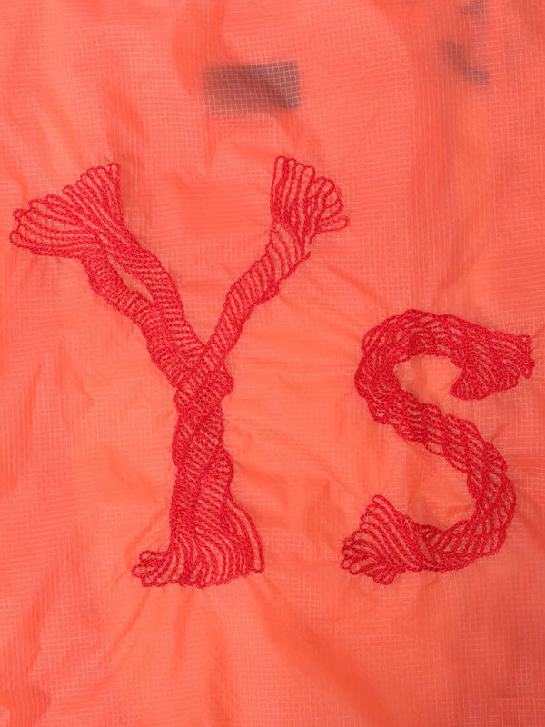 【Y's - ワイズ】Y'S LOGO STITCH NYLON SHOPPING BAG / ORANGE (バッグ/オレンジ)