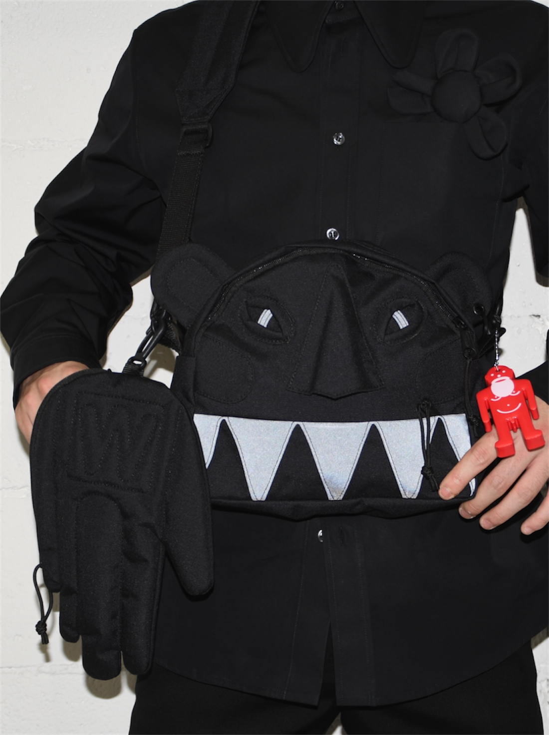 【Walter Van Beirendonck × Eastpak - ウォルターヴァンベイレンドンク ×イーストパック】Monster mini bag / Black (バッグ/ブラック)