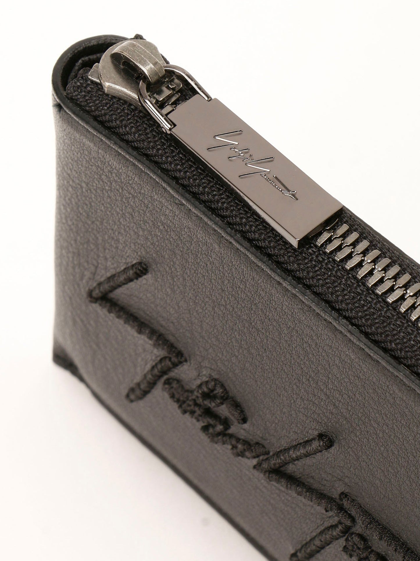 【Discord Yohji Yamamoto - ディスコード ヨウジヤマモト】Signature short wallet / Black (財布/ブラック)