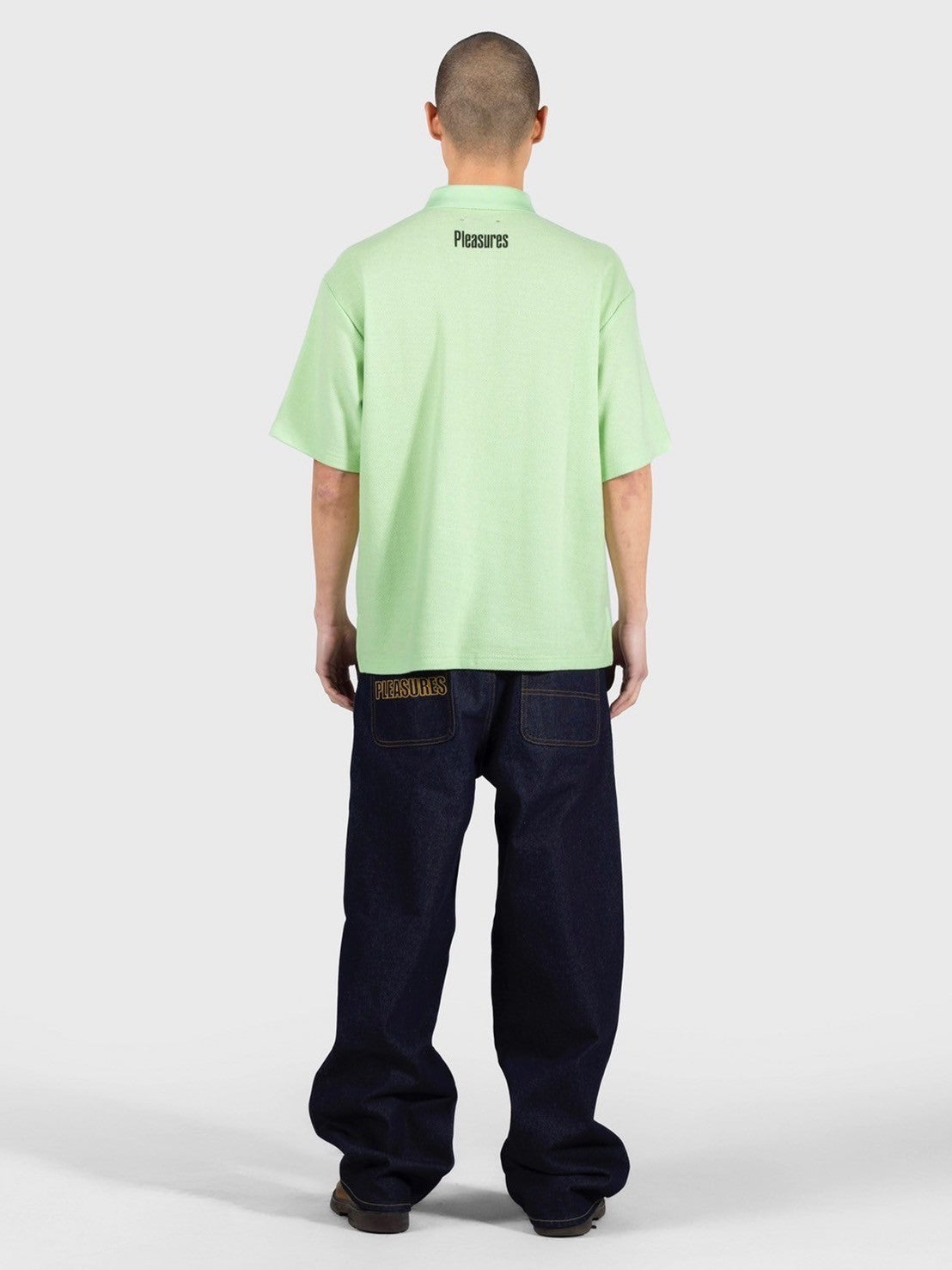 【PLEASURES - プレジャーズ】REVIVAL BOXY POLO / MINT (ポロシャツ/ミント)