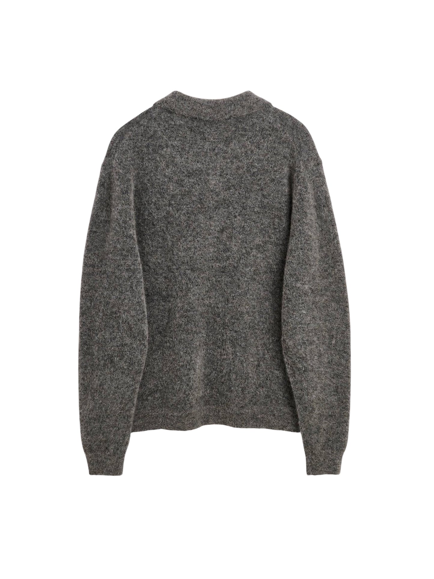 【SUN FLOWER - サンフラワー】Mohair Polo / GREY (ポロセーター/グレー)
