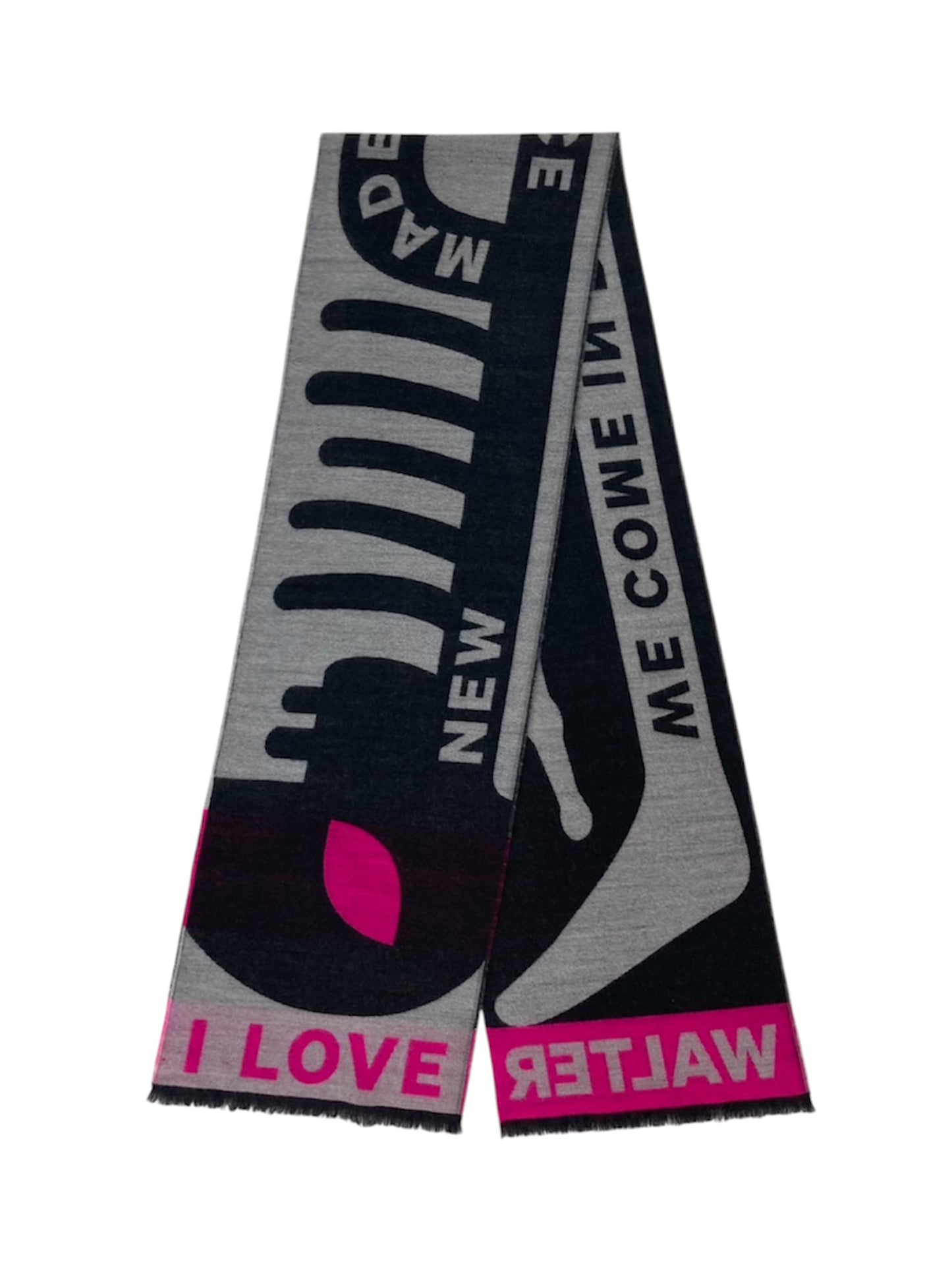 【Walter Van Beirendonck- ウォルターヴァンベイレンドンク】WVB NEW SCARF SINGLE / PINK (スカーフ)