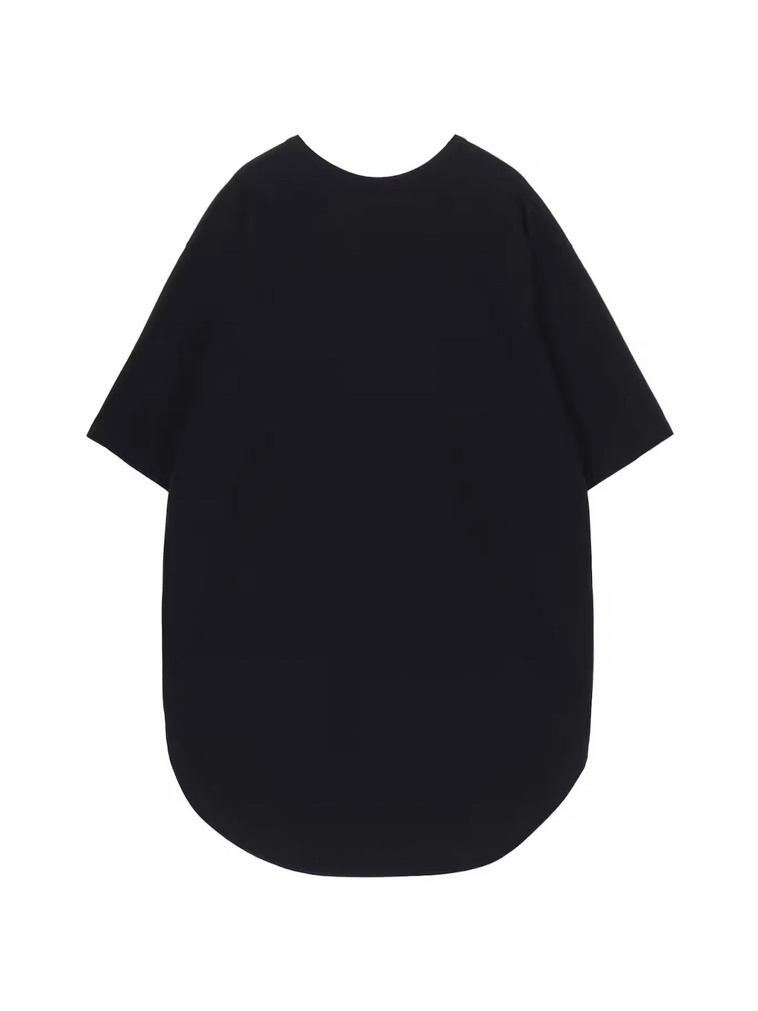 【Ground Y - グラウンドワイ】COTTON JERSEY HEM ROUND JUMBO T-SHIRT SHORT SLEEVES /BLACK(Tシャツ/ブラック)