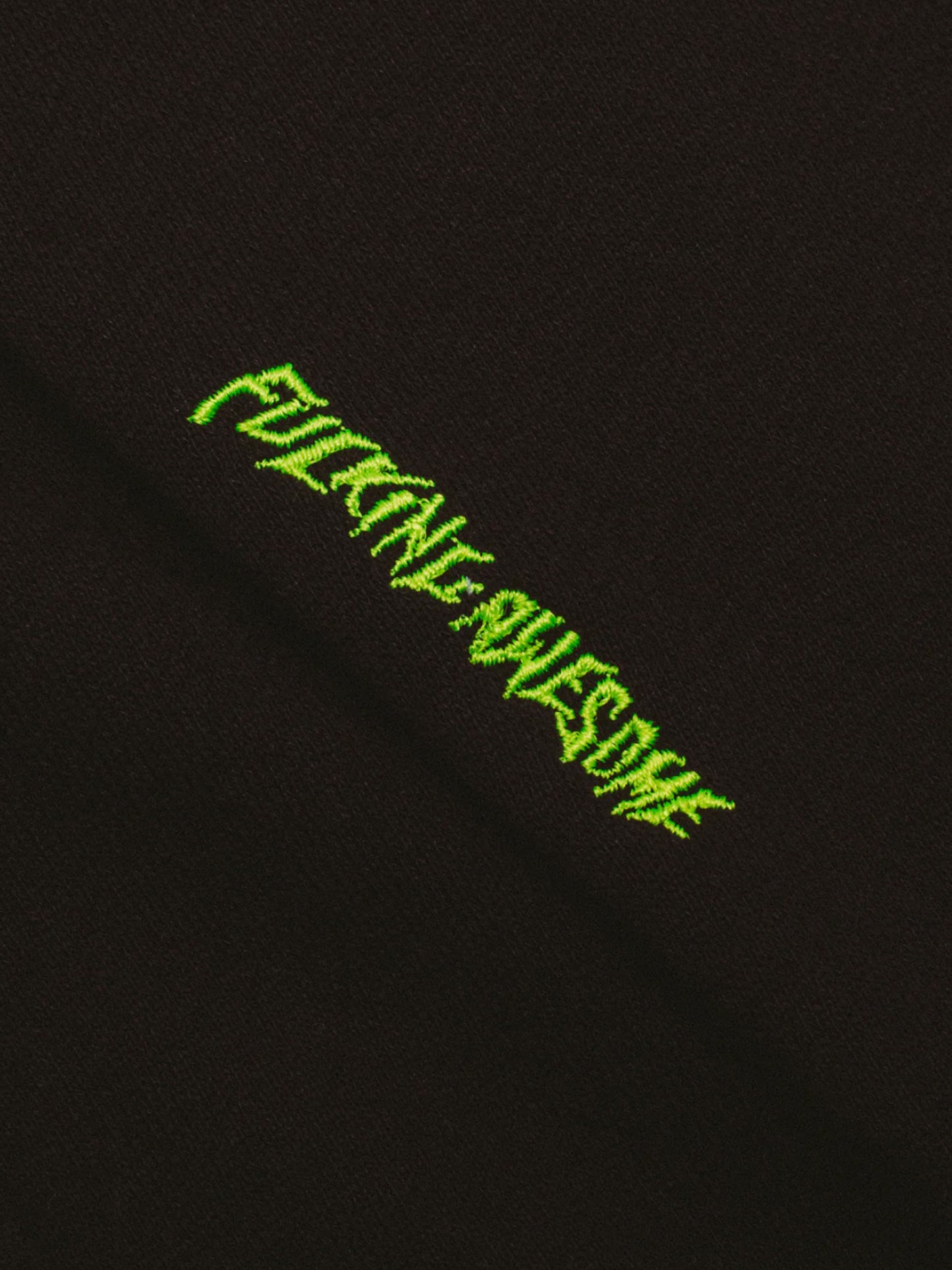 【Fucking Awesome- ファッキングオーサム】BRINDA ZIP HOODIE / BLACK(フーディー/ブラック)