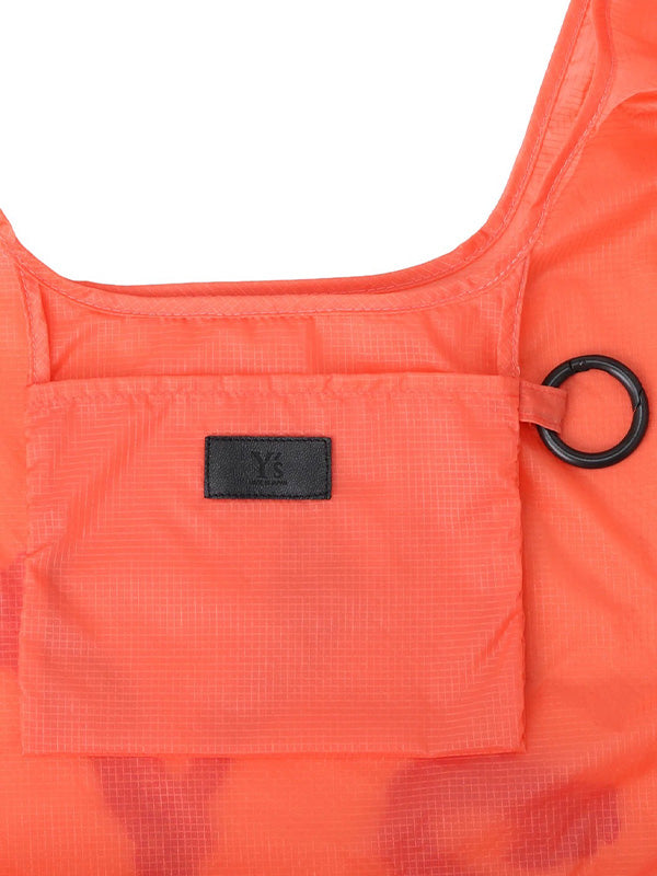 【Y's - ワイズ】Y'S LOGO STITCH NYLON SHOPPING BAG / ORANGE (バッグ/オレンジ)