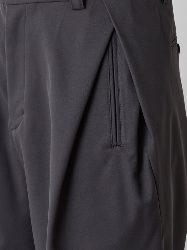 【White Mountaineering - ホワイトマウンテニアリング】SOLOTEX 2 TUCK WIDE PANTS / CHARCOAL(パンツ/チャコール)