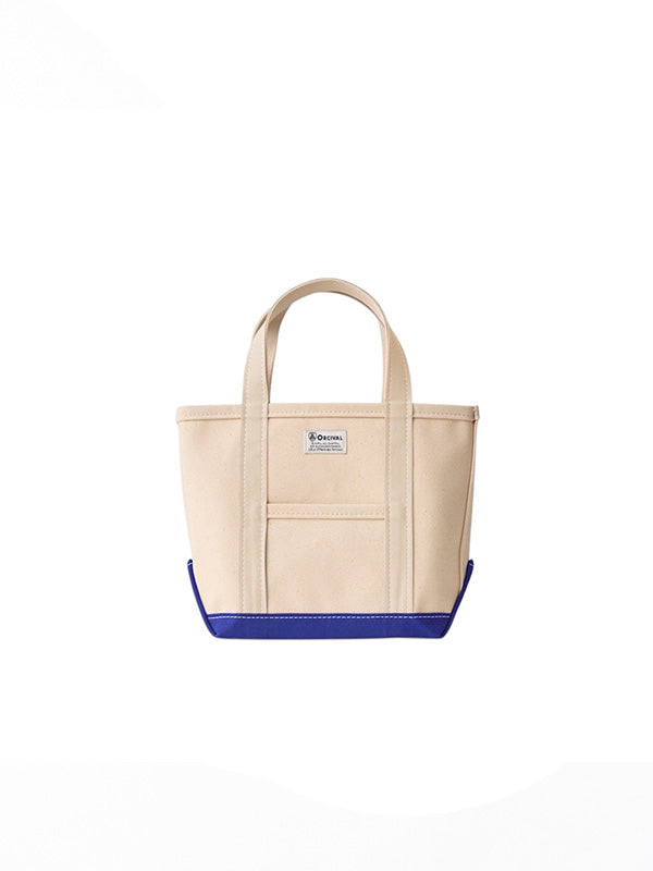 【ORCIVAL - オーシバル】Tote Bag Small / ECRU×ULTRAMARINE (トートバッグ/エクリュ×マリン)