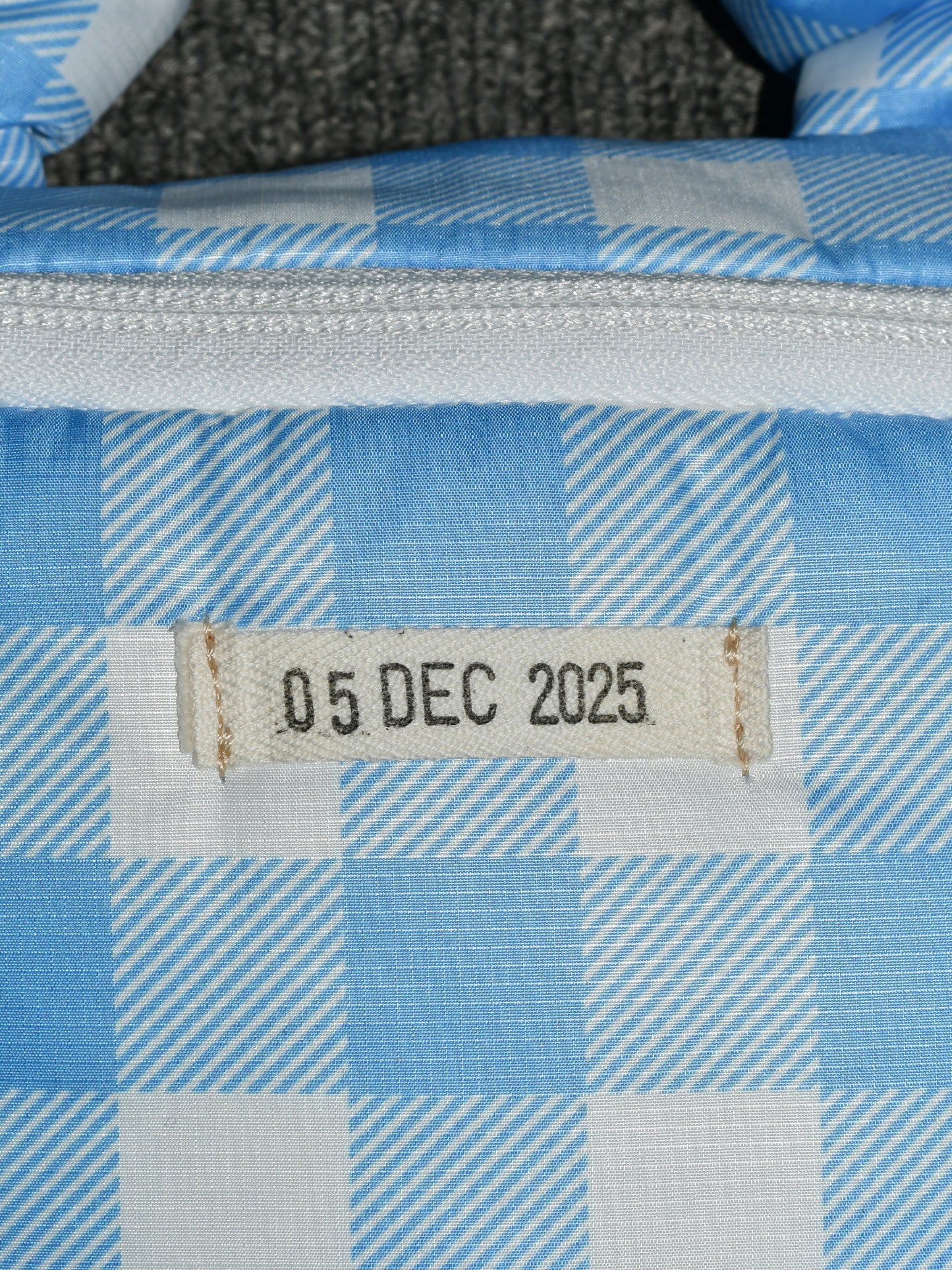 【TSTS -ティーエスティーエス】RECYCLED POLYESTER WAIST BAG / BLUE CHECK (ウエスト バッグ/ブルーチェック)