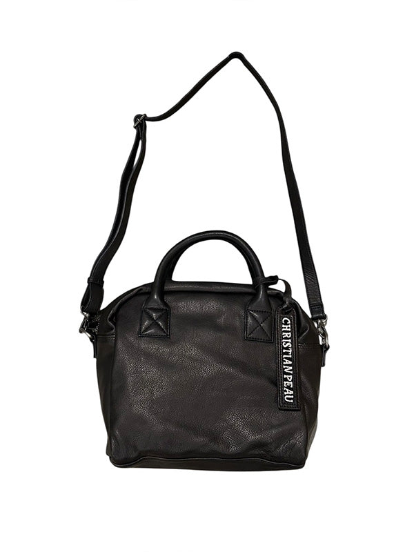 【Christian Peau - クリスチャンポー】06456-1 CP with shoulder "Cow Leather"/ BLACK(バッグ/ブラック)
