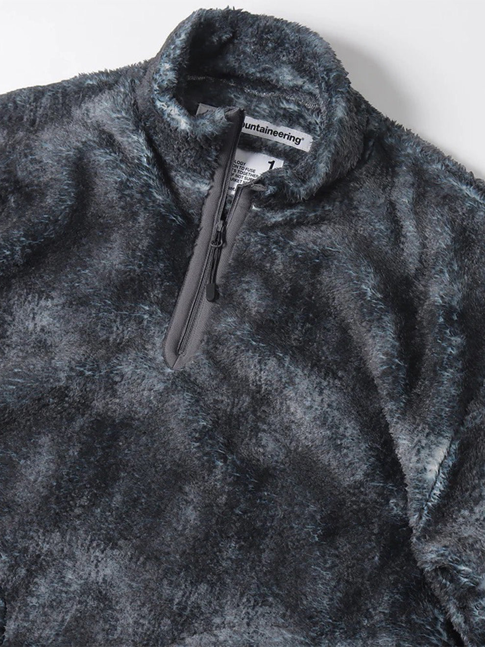 40%OFF【White Mountaineering - ホワイトマウンテニアリング】ABSTRACT PATTERN FLEECE PULLOVER / CHARCOAL(フリース/チャコール)