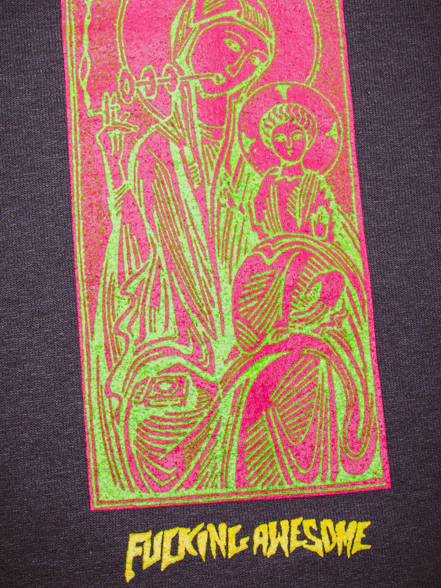 【Fucking Awesome- ファッキングオーサム】HATE THE PAIN AWAY CREWNECK / CHARCOAL (スウェット/チャコール)