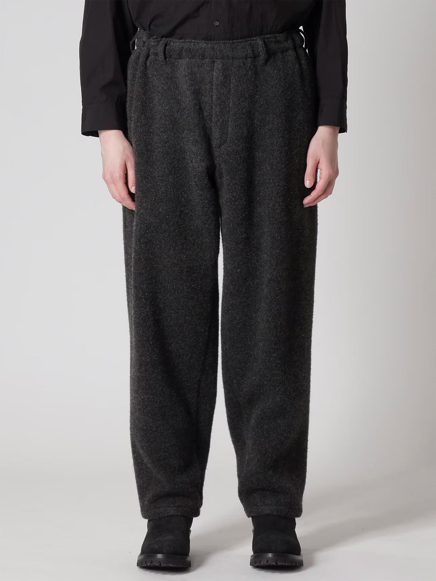 【Y's for men - ワイズフォーメン】"Y's for men × MASSES" WOOL HERRINGBONE PANT(パンツ/ブラック)