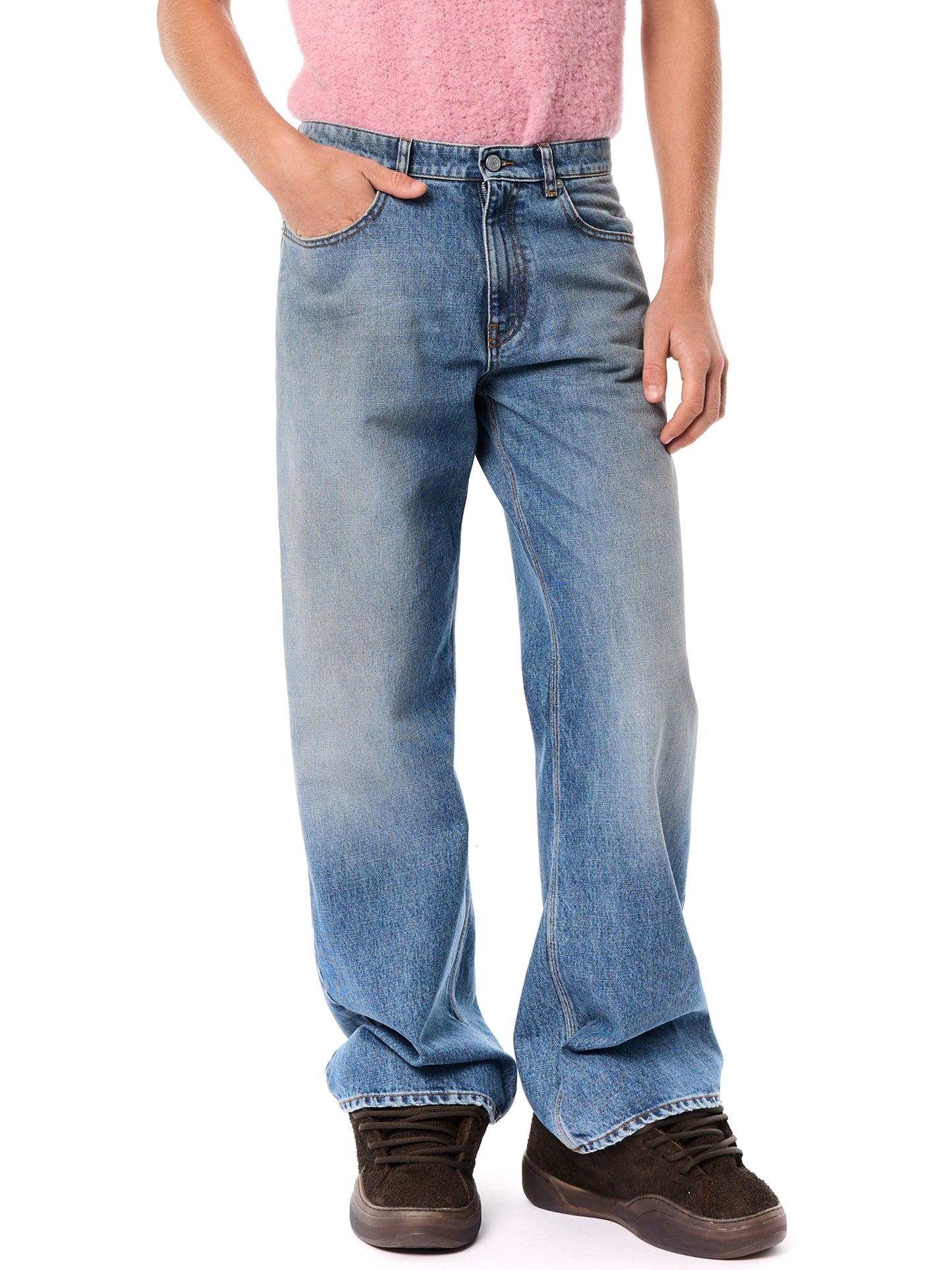 【ERL - イーアールエル】UNISEX BREAKWATER WASH DENIM JEANS / BLUE(パンツ/ブルー)