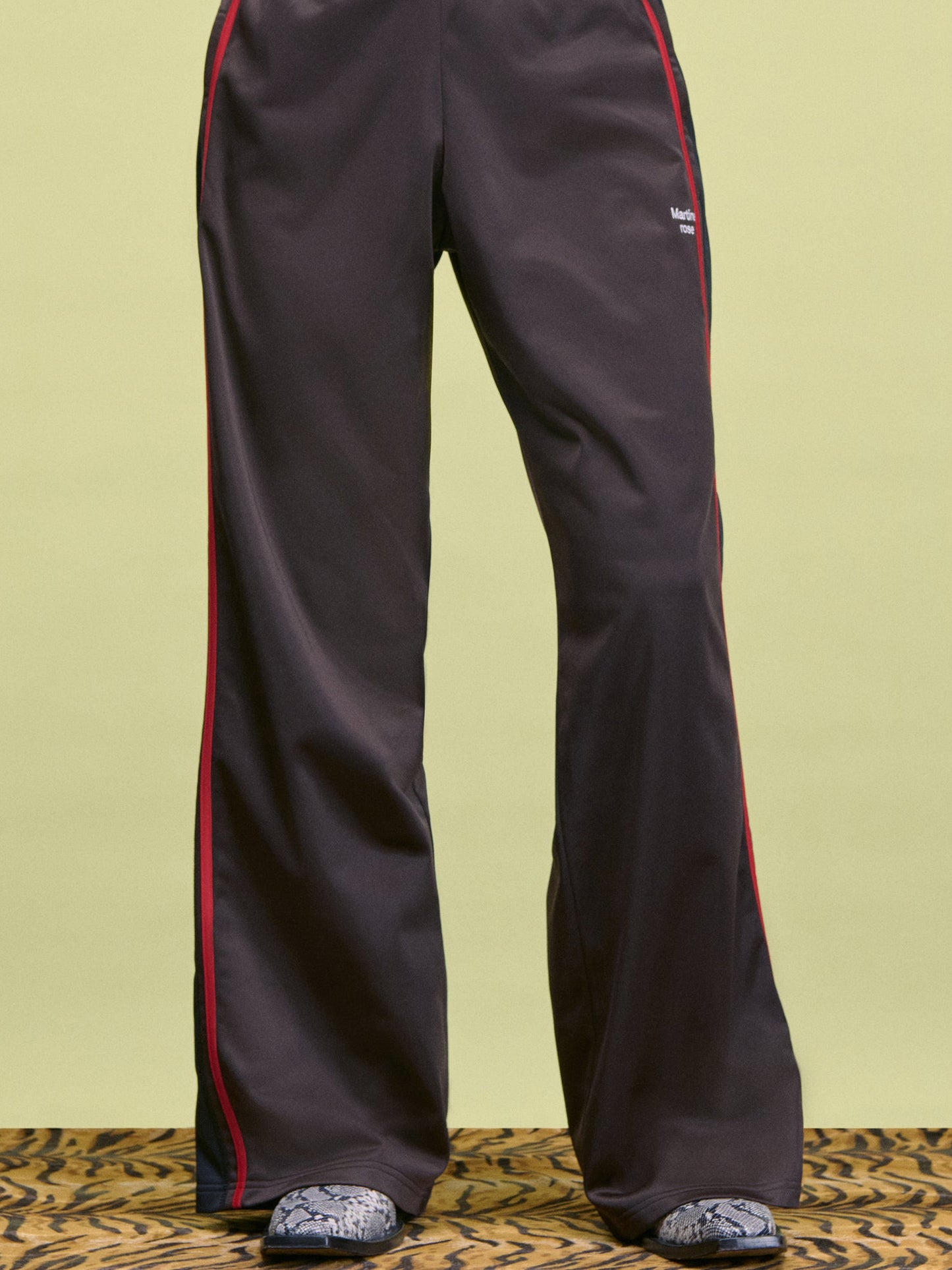【Martine Rose - マーティンローズ】WIDE LEG TRACKPANT / BROWN (トラックパンツ/ブラウン)