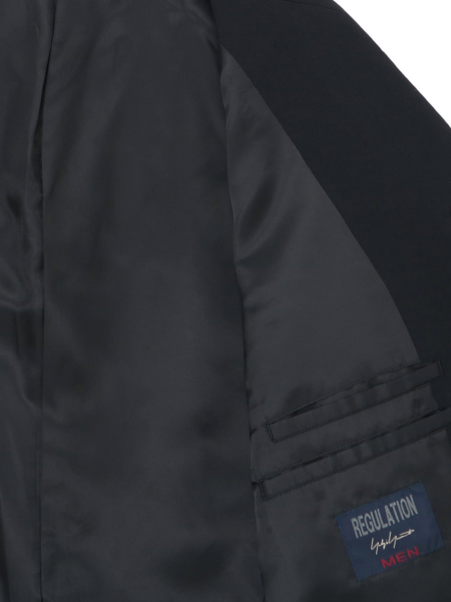 【Yohji Yamamoto POUR HOMME - ヨウジヤマモト プールオム】WOOL GABARDINE 5-BUTTON JACKET WITH SHOULDER TAB DETAIL(ジャケット)