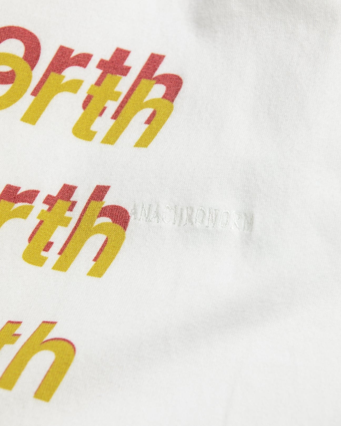 【ANACHRONORM - アナクロノーム】AN367 GRADATION PRINTED S/S T-S / WHITE (Tシャツ/ホワイト)