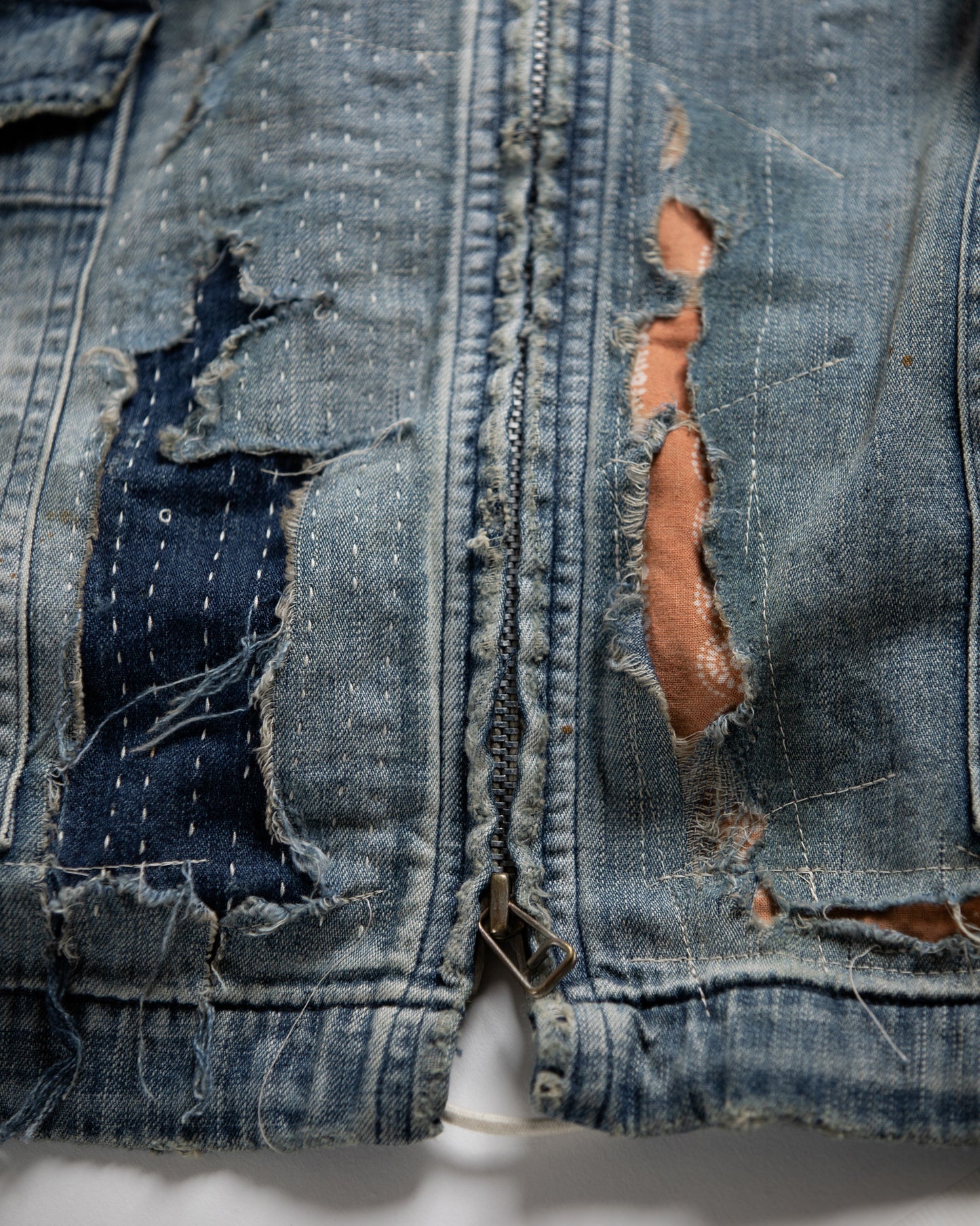 【ANACHRONORM - アナクロノーム】AN340-R DUAL DENIM REMAKED FULLZIP PARKA / INDIGO (パーカー/インディゴ)