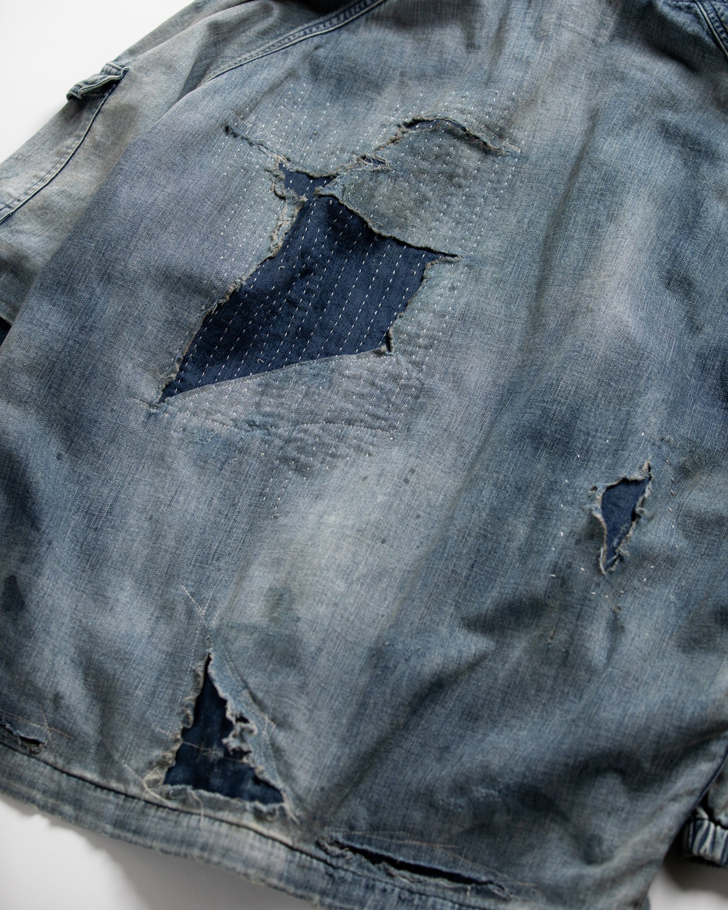 【ANACHRONORM - アナクロノーム】AN340-R DUAL DENIM REMAKED FULLZIP PARKA / INDIGO (パーカー/インディゴ)