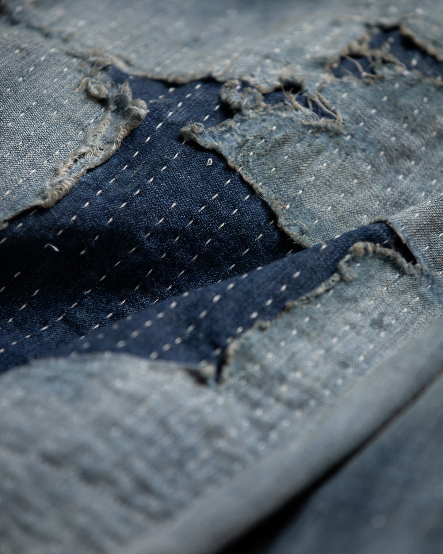 【ANACHRONORM - アナクロノーム】AN340-R DUAL DENIM REMAKED FULLZIP PARKA / INDIGO (パーカー/インディゴ)