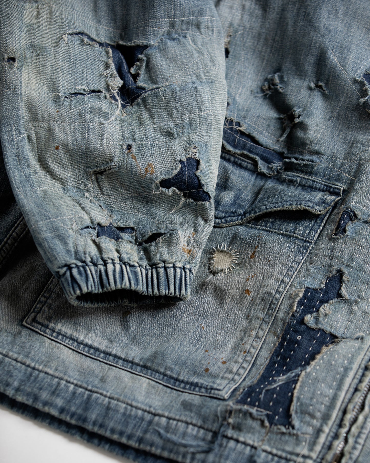 【ANACHRONORM - アナクロノーム】AN340-R DUAL DENIM REMAKED FULLZIP PARKA / INDIGO (パーカー/インディゴ)