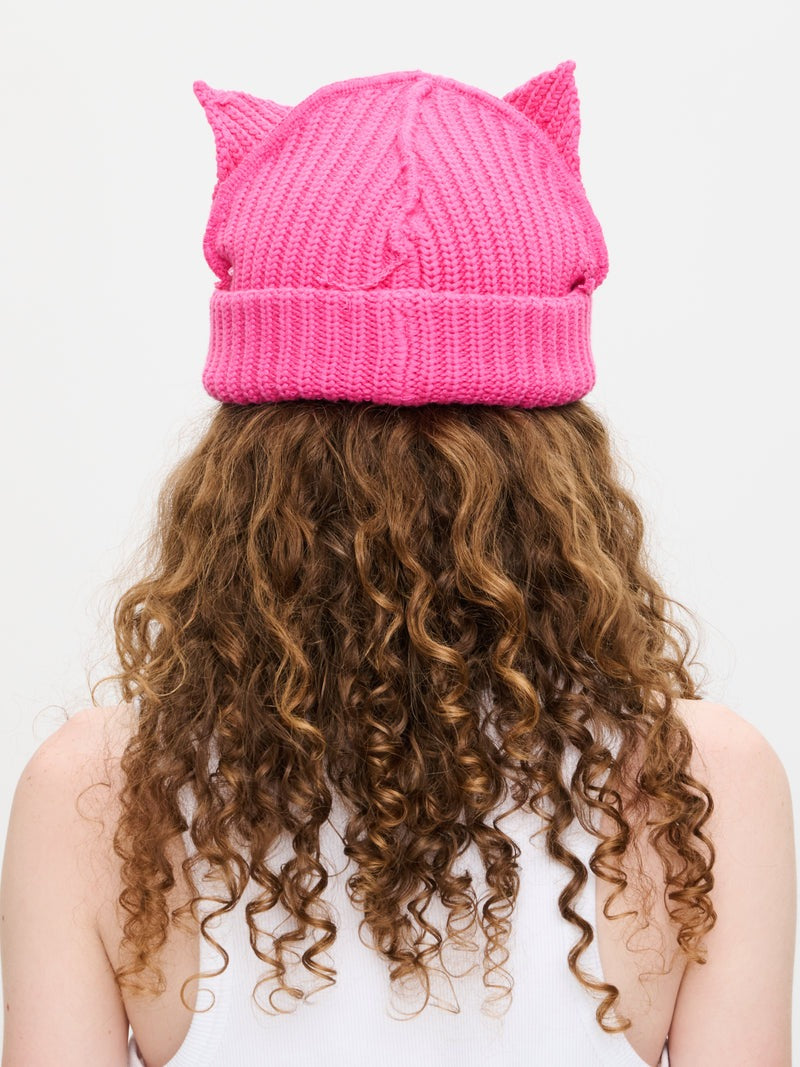【Charles Jeffrey Loverboy - チャールズ ジェフリー ラバーボーイ】CHUNKY EARS BEANIE / PINK (ビーニー/ピンク)