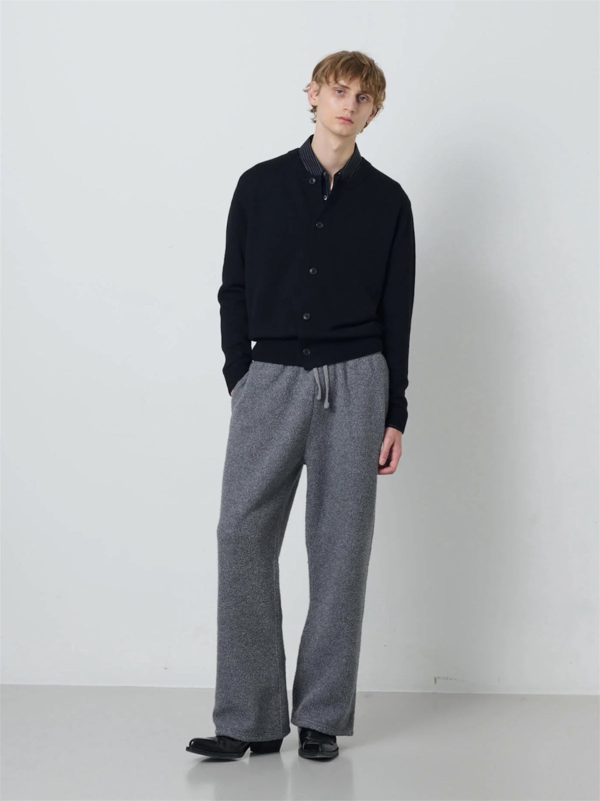 【SUN FLOWER - サンフラワー】Moon Cardigan/ Navy (カーディガン/ネイビー)