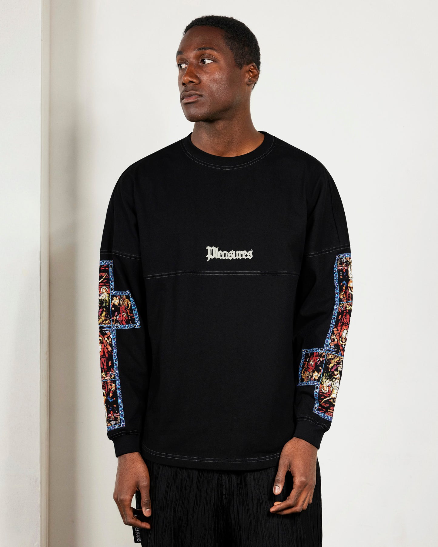 【PLEASURES - プレジャーズ】BLASPHEMY LONG SLEEVE / BLACK (L.S/ブラック)