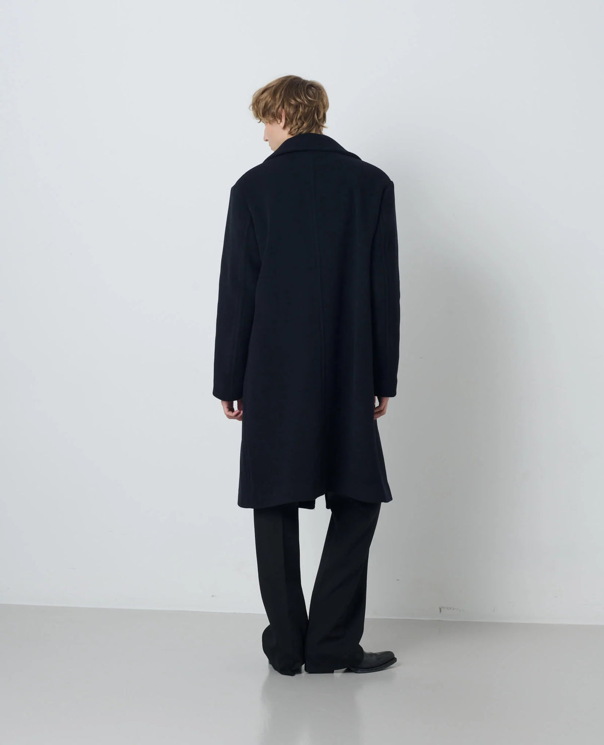 【SUN FLOWER - サンフラワー】DB OVERCOAT / Black (コート/ブラック)