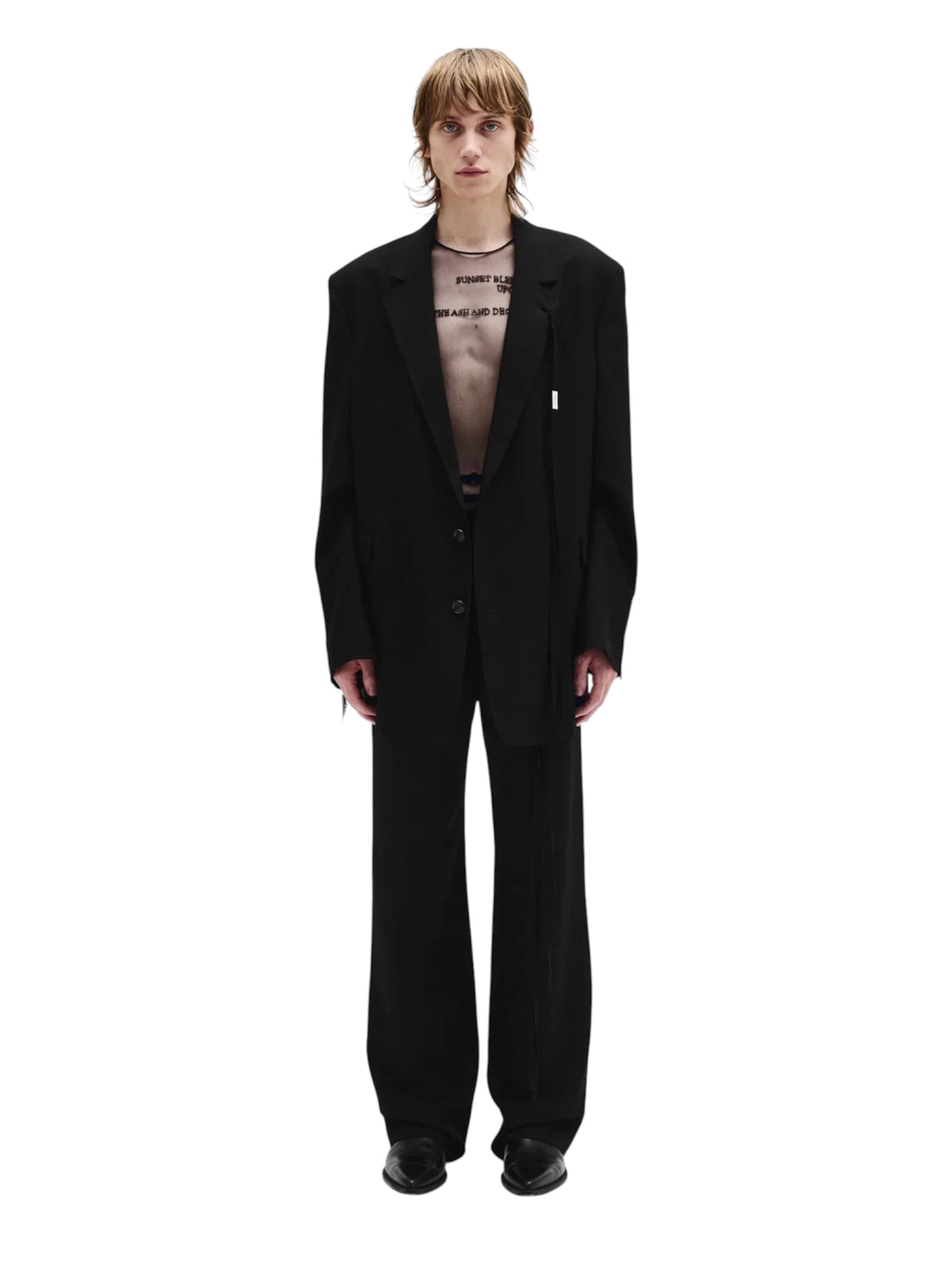 【ANN DEMEULEMEESTER - アン ドゥムルメステール】Dalmar Anthoon High Comfort Tailored Blazer / BLACK(ジャケット/ブラック)