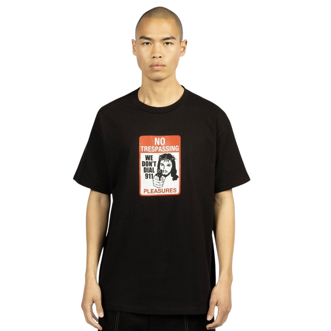 【PLEASURES - プレジャーズ】TRESPASS T-SHIRT / BLACK (Tシャツ/ブラック)