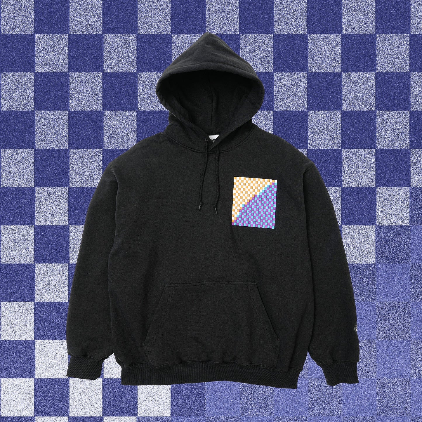 【Hombre Nino - オンブレニーニョ】PULLOVER HOODIE SQUARE / BLACK (パーカー/ブラック)
