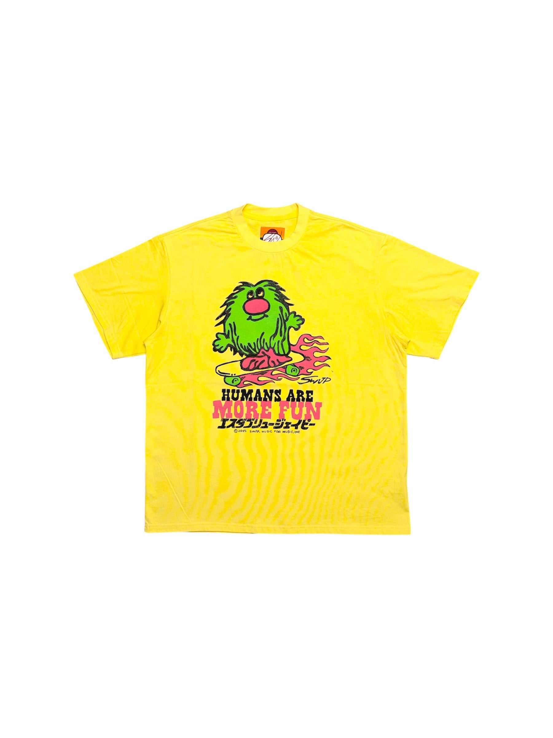 SWJP - エスダブリュージェイピー】MOSSY MOE T-SHIRT / YELLOW (T
