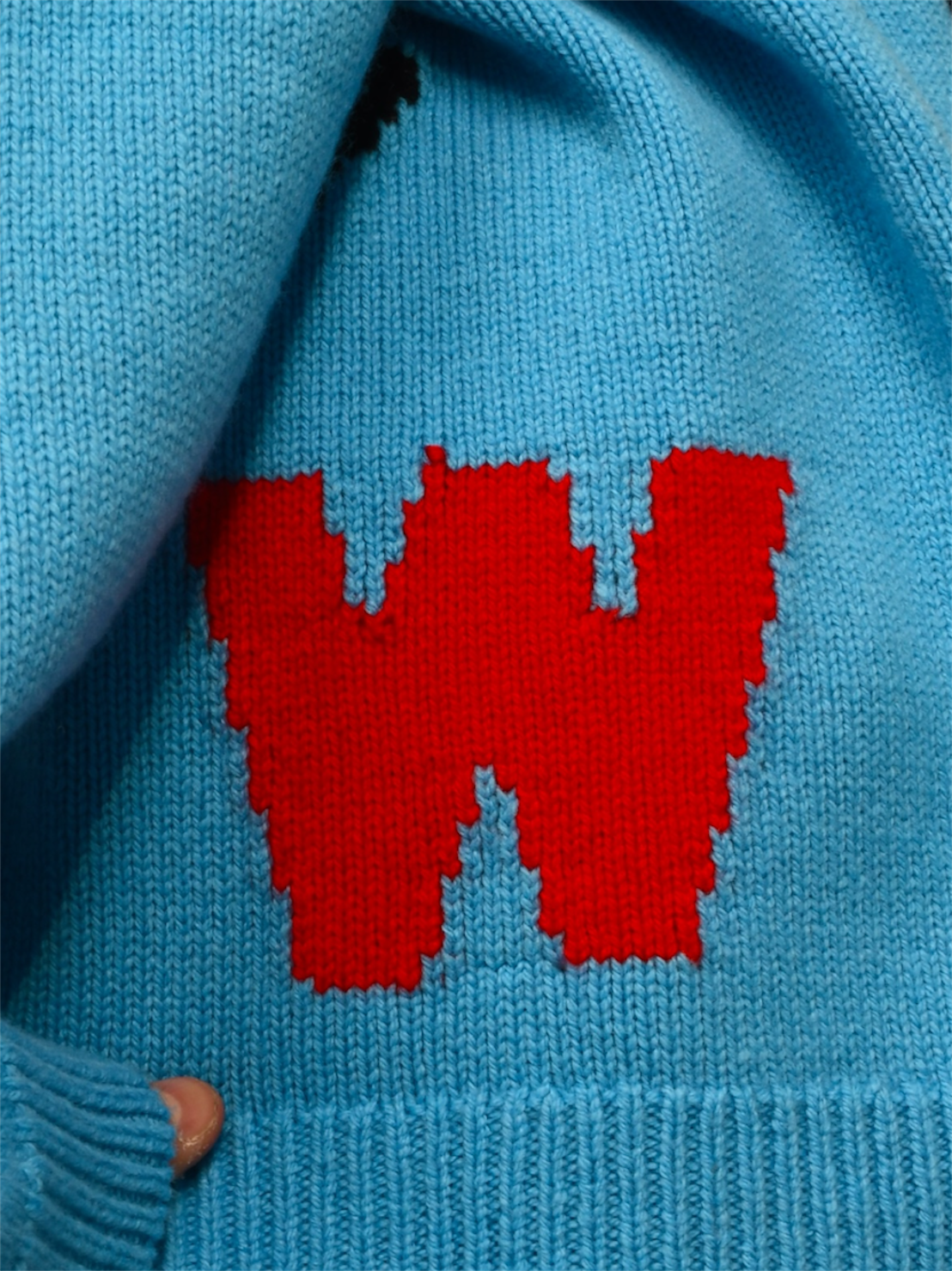 【Walter Van Beirendonck - ウォルターヴァンベイレンドンク】Friends Forever Knit / Light Blue(ニット/ライトブルー)