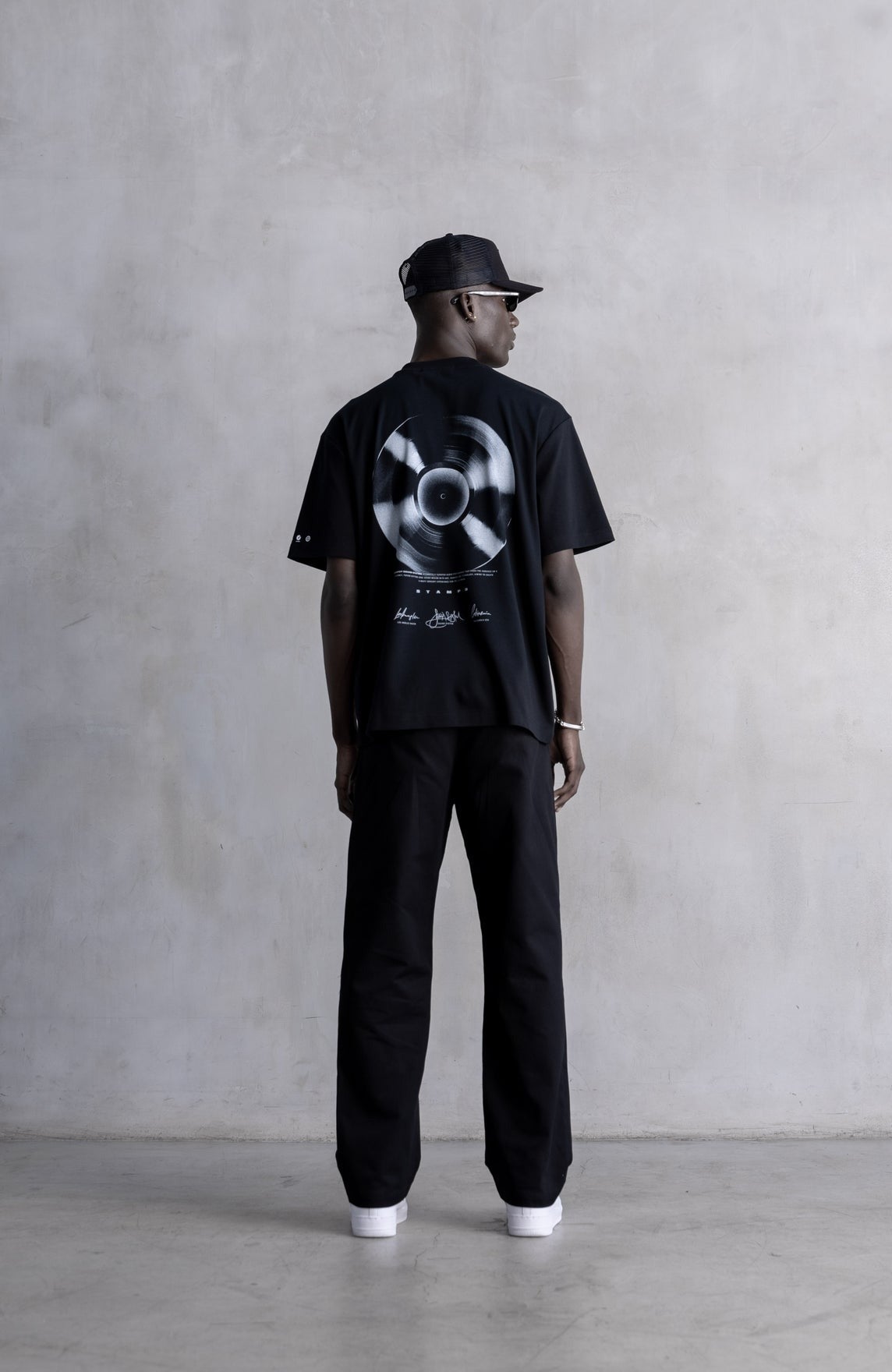 【STAMPD - スタンプド】SONUD SYSTEM VINYL RELAXED TEE / BLACK (Tシャツ/ブラック)