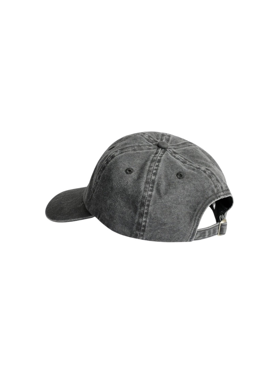 【SUN FLOWER - サンフラワー】Distressed Dad Cap / Faded Black (キャップ/フェードブラック)