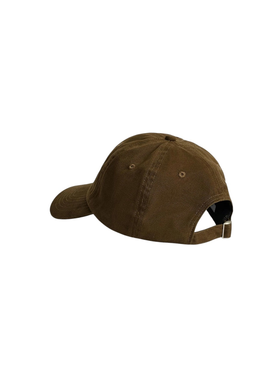 【SUN FLOWER - サンフラワー】Logo Dad Cap Washed Twill/ Brown (キャップ/ブラウン)