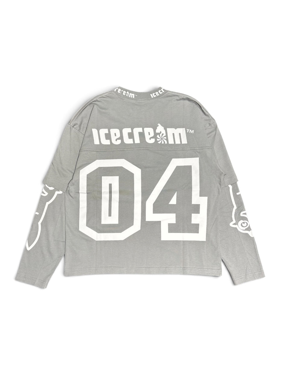 【ICE CREAM - アイスクリーム】STRAWBERRY BOXY FIT LS T-SHIRT / NEUTRAL GRAY (Tシャツ/ニュートラルグレー)